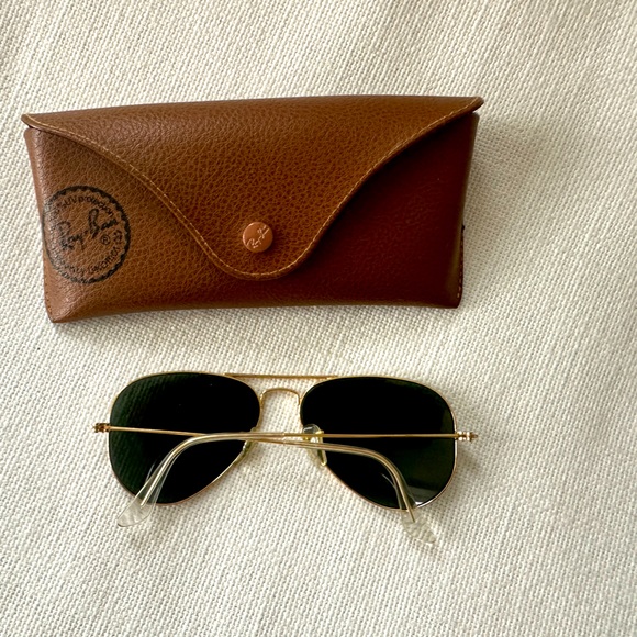 Ray-Ban Classic Aviator Sunglasses in Green Classic - Picture 4 of 7